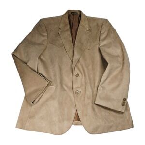 Circle S Western Style Suede Feel Blazer Jacket Menswear Cowboy Fashion Coat 46R